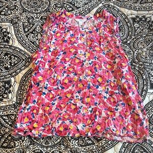 Floral Pink Women's Tank
